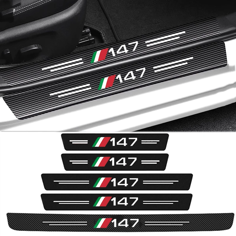 Crepe Pan Carbon - Stiker pelindung pinggiran bagasi mobil, stiker
